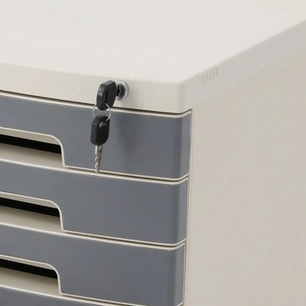 Rangement de bureau pour documents confidentiels - Module à tiroirs - 6