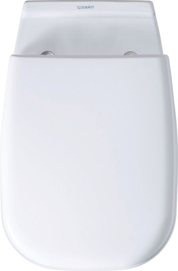 WC-Sitz D-Code ohne SoftClose Scharniere edelstahl, weiß Produktbild 7