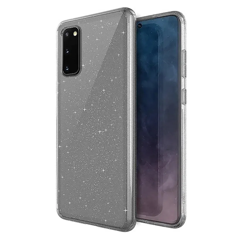 Recensione Cover Samsung S20+ UNIQ Lifepro Tinsel: Trasparente & Glitter