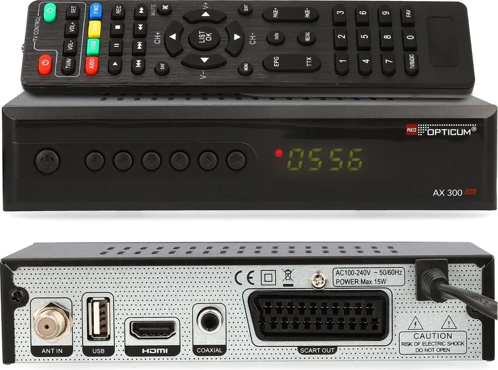 Décodeur Satellite HD Opticum AX300 compact pour chaînes TV gratuites - 6