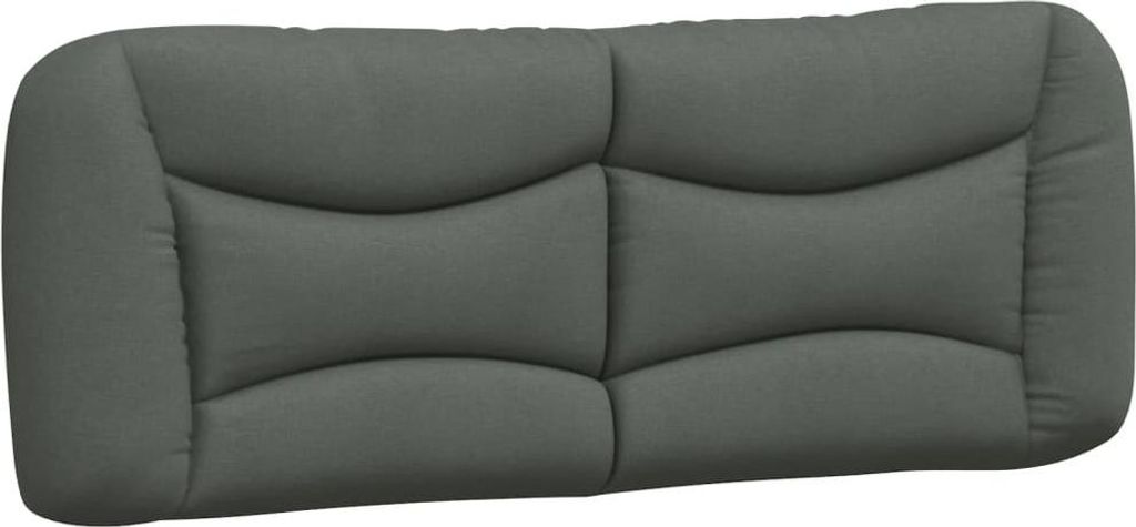 vidaXL Kopfteil-Kissen "Hvar" Dunkelgrau 120 cm Stoff Produktbild 