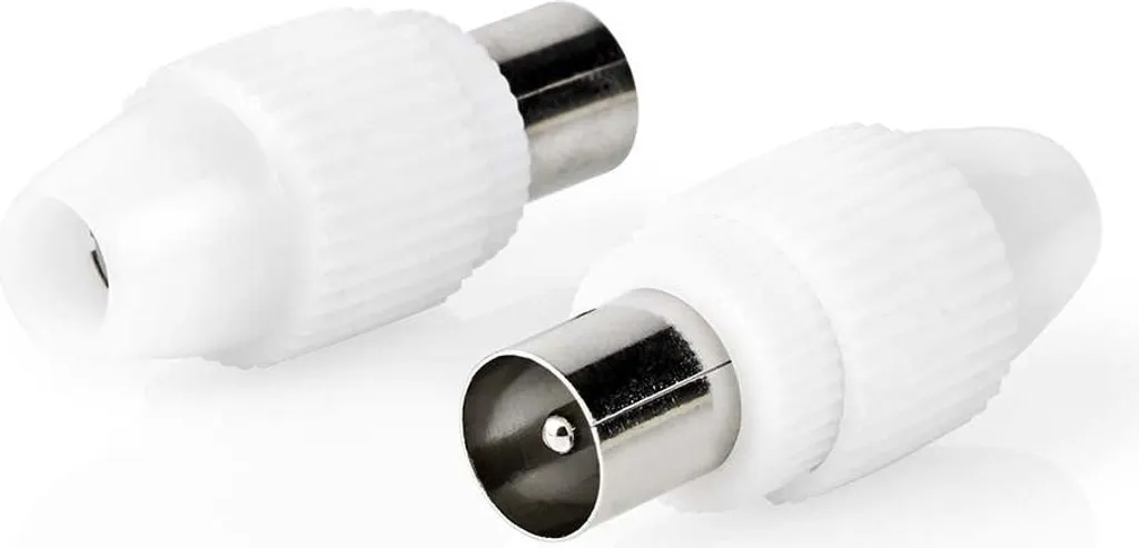 Connettore IEC Maschio Coassiale 75 Ohm - Kit 2 Pezzi Nichelati Professionali