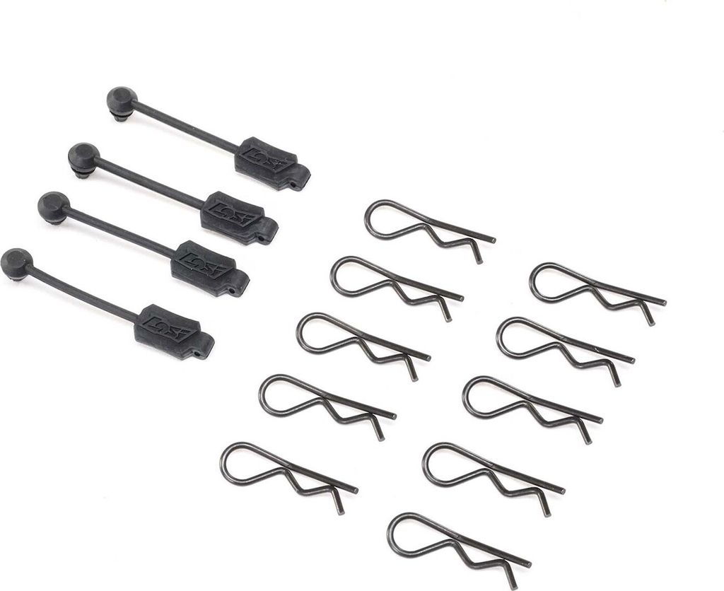 Losi Karosserie Clip (10) & Leash (4): Promoto-MX