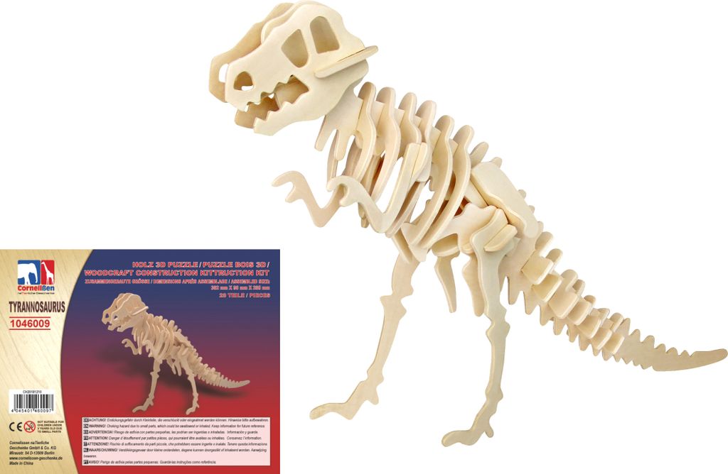 Holz 3D Puzzle - Tyrannosaurus Rex