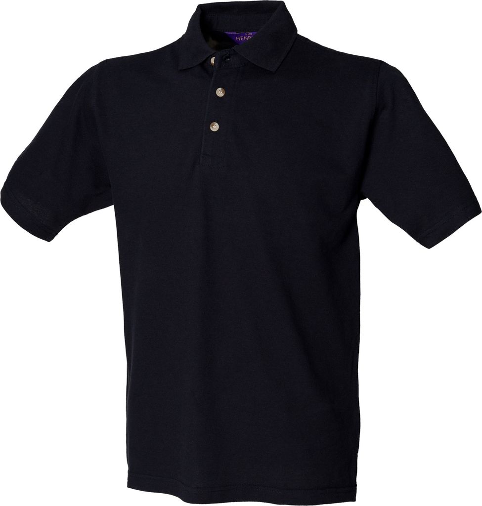 Henbury Herren Polo-Shirt, unifarben RW617 (Medium) (Marineblau)