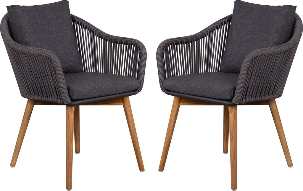 2er Set Diningsessel Solana Rope - inkl. Kissen - Produktbild 