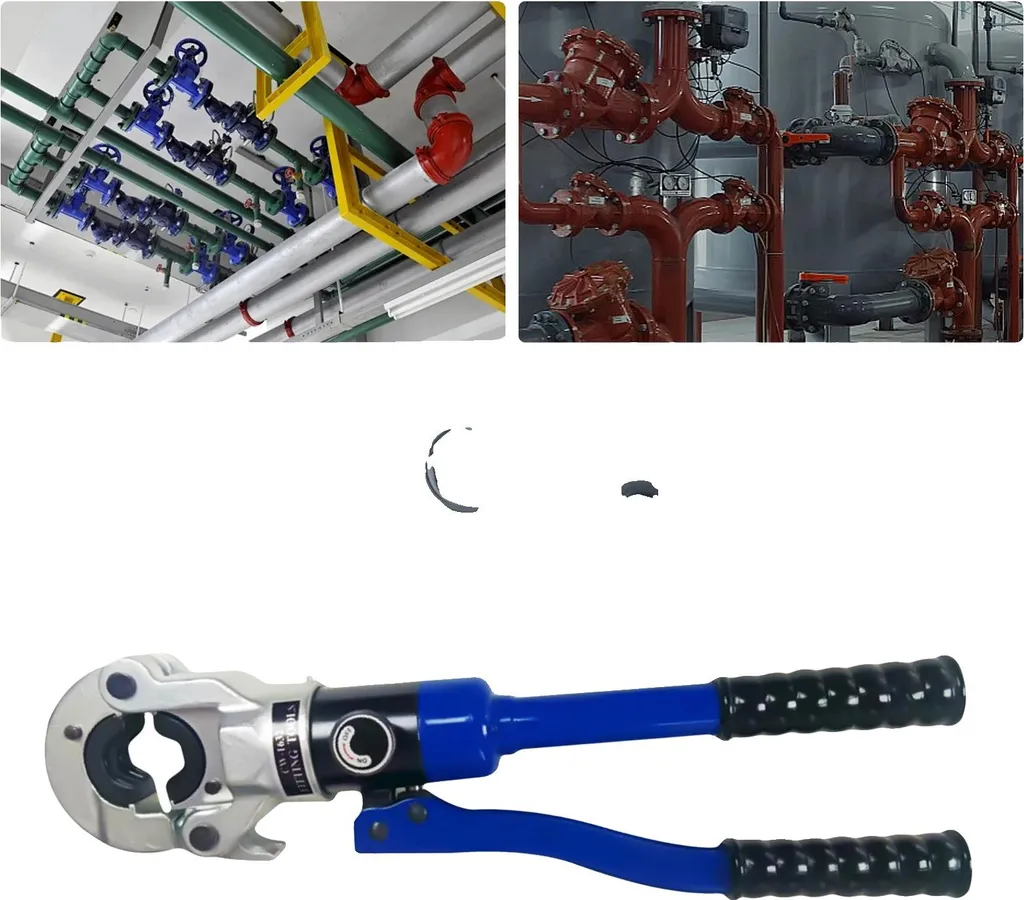Outil de sertissage hydraulique pour tuyaux cuivre et multicouche 10T