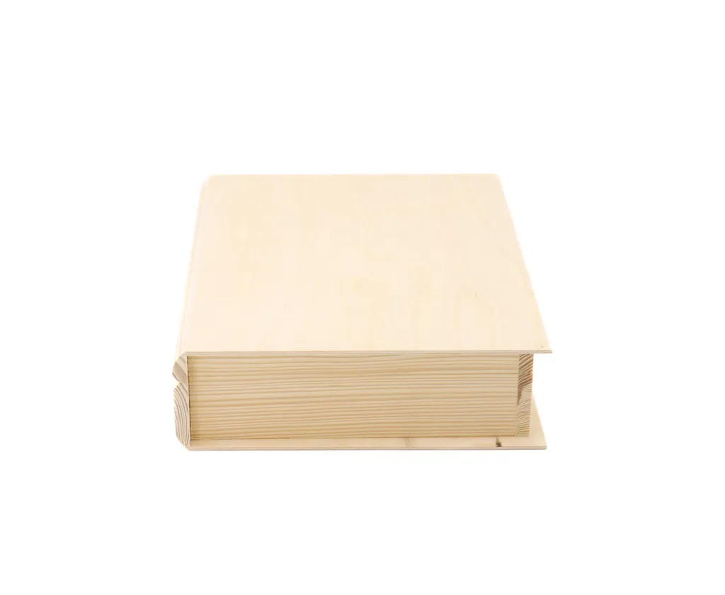 Rangez vos documents discrètement avec cette boîte livre bois format A4
