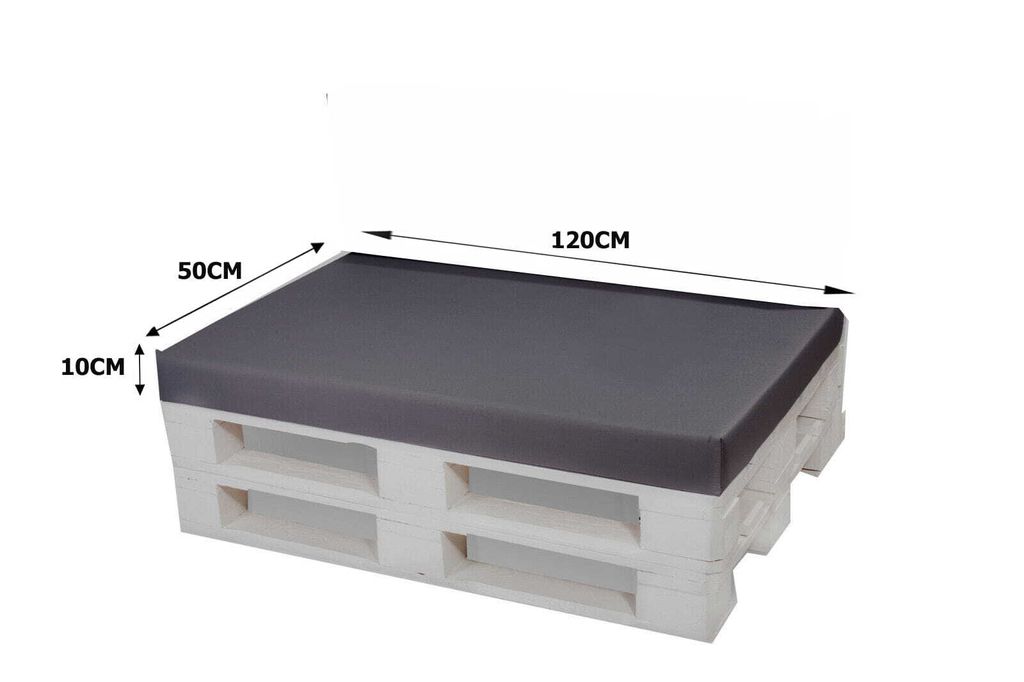 Poduszki na paletę antracyt | siedzisko 120x60 / oparcie Zdjęcie produktu 