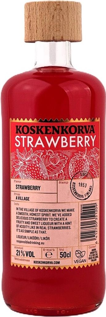 Koskenkorva Strawberry 21% Vol.  0,5L Produktbild 