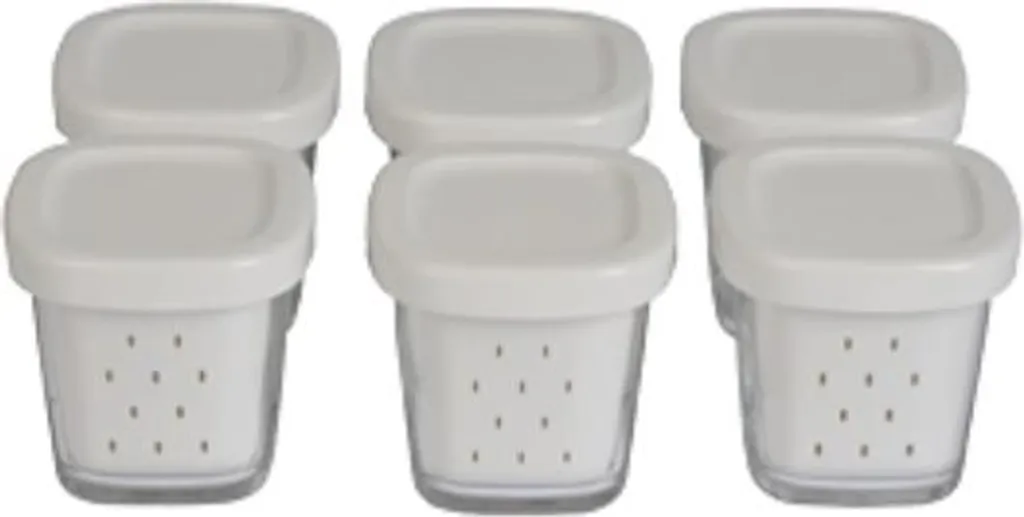 Accessori Seb XF1001E1: Set 6 Bicchieri in Vetro per Dessert e Yogurt