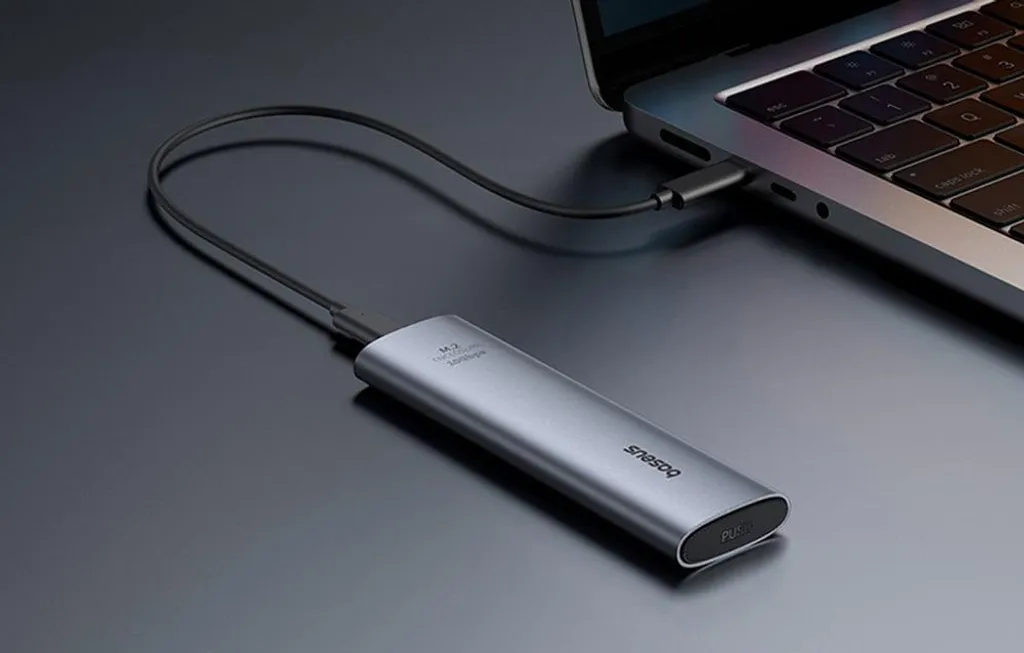 Baseus Flyjoy Contenitore SSD M.2 NVMe SATA 10Gbps Grigio | Offerta - 25