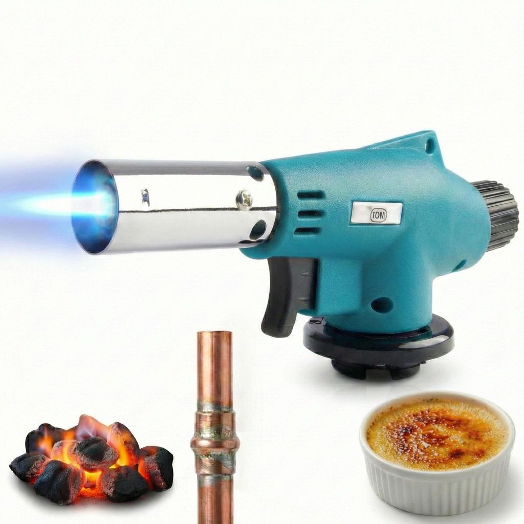 Lötbrenner Gasbrenner Bunsenbrenner Brenner |TOM GB-227 | 1300W | 94,5 g/h | Piezozündung