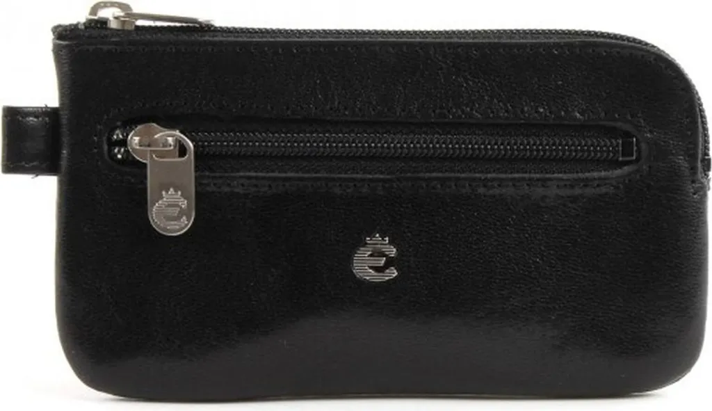 Pochette à clés en cuir noir Esquire Toscana : protection et style