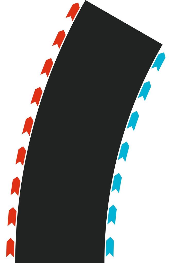 Carrera Curves, rayon 2, 30° (2 à gauche, 2 à droite) Image du produit 