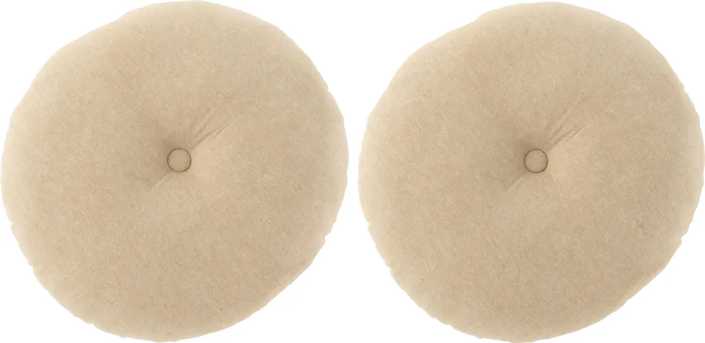 Coussin de sol J-Line Blum Coton pour Assise d'Appoint Confortable