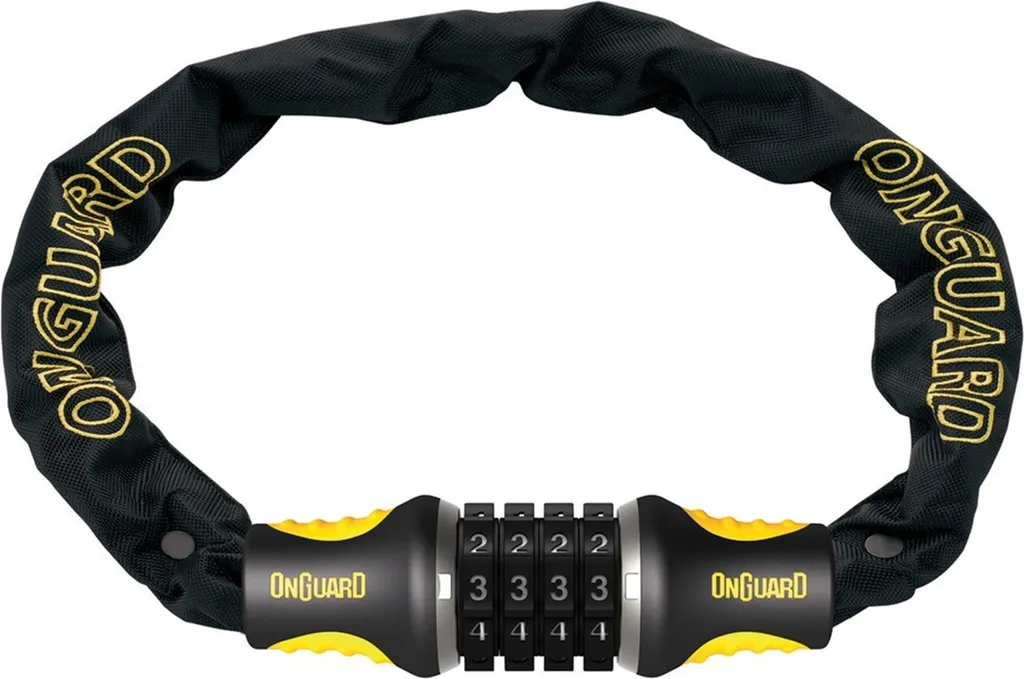 Antivol vélo long 120cm ONGUARD Mastiff à code pour attaches faciles
