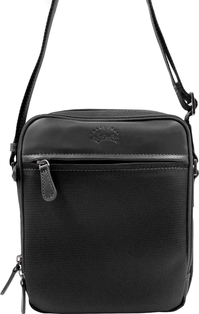 Borsello Francinel Porto 653124 | Pelle e Nylon Nero Antigraffio
