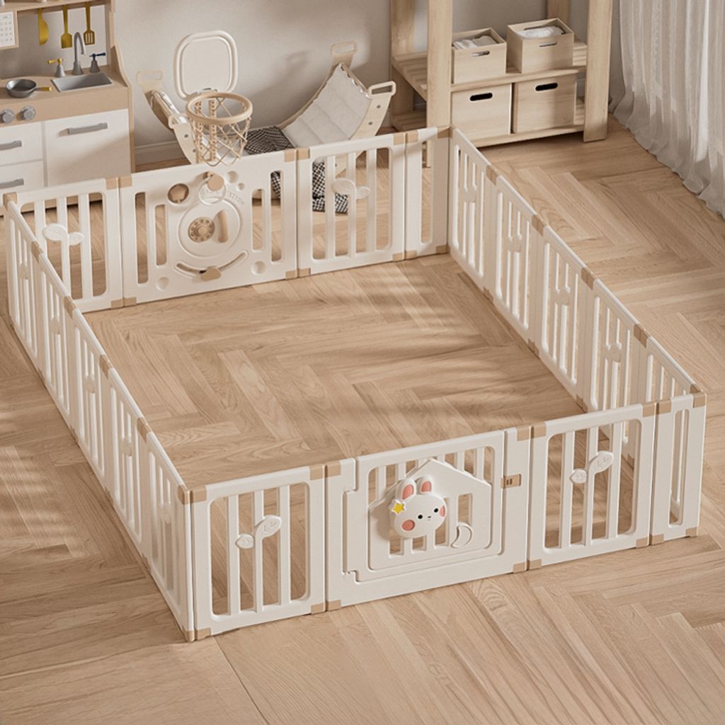 Laufstall für Babys laufgitter Spielzelt tragbar baby Babyheim Krabbelgeländer Sicherheitszaun Laufgitter 200*250cm 【FE-WL-YTL61】