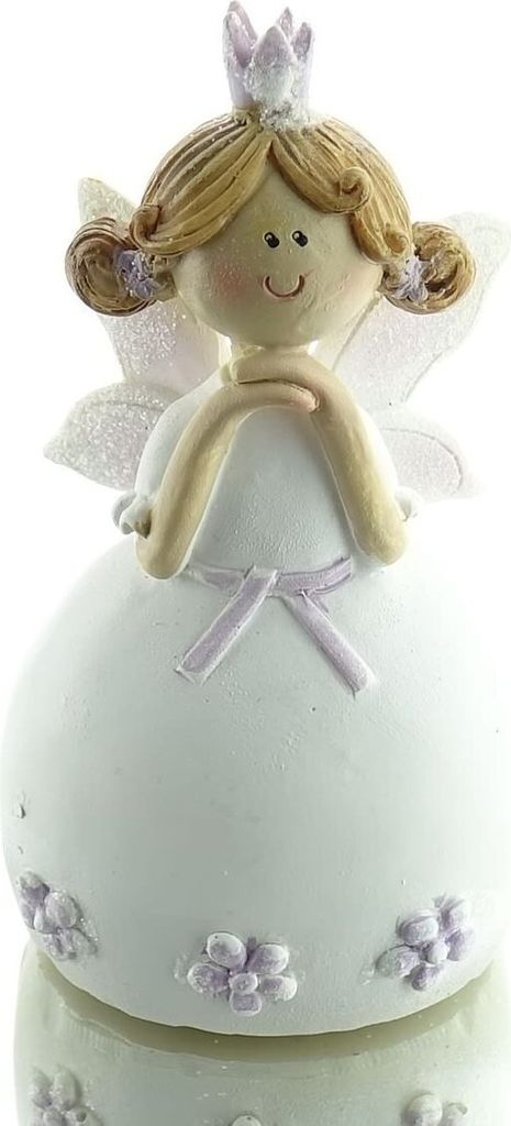 SCHEULEN Deko-Figur Fee Loreley mit Krone Weiß & Flieder - Polyresin