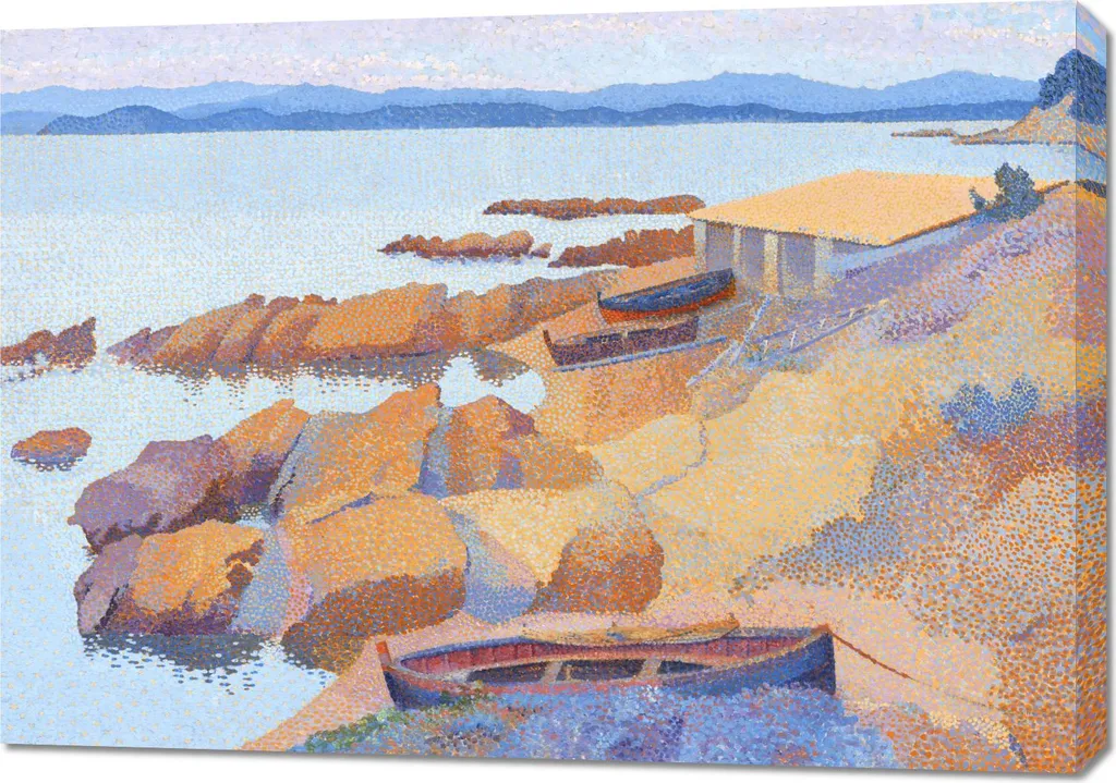 Tableau Art Qualité Musée 100x70cm Calanque des Antibois - Pose Facile