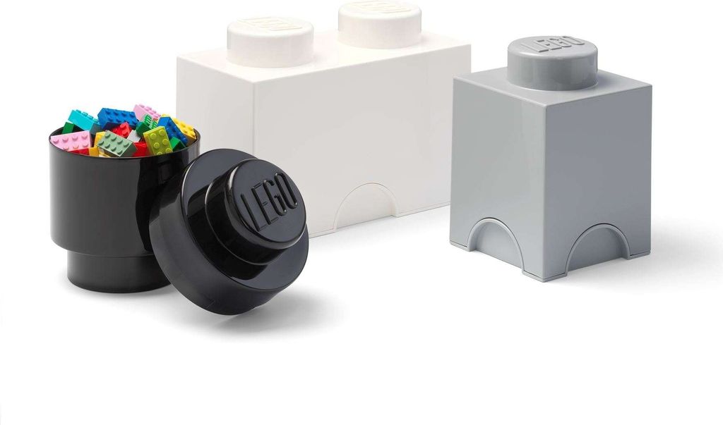 LEGO® Úložné boxy Multi-Pack 3 ks - černá, bílá, šedá Obrázek produktu 