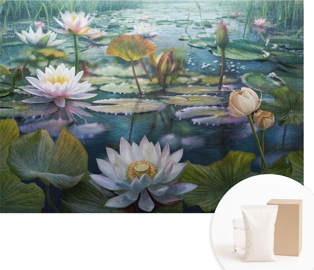 Fototapete - Wandbilder für Wohnzimmer - 208x146 cm - Dekorative Wandfolie - Modernes Design für Wanddekoration - Tapeten für Innenräume - Teic...