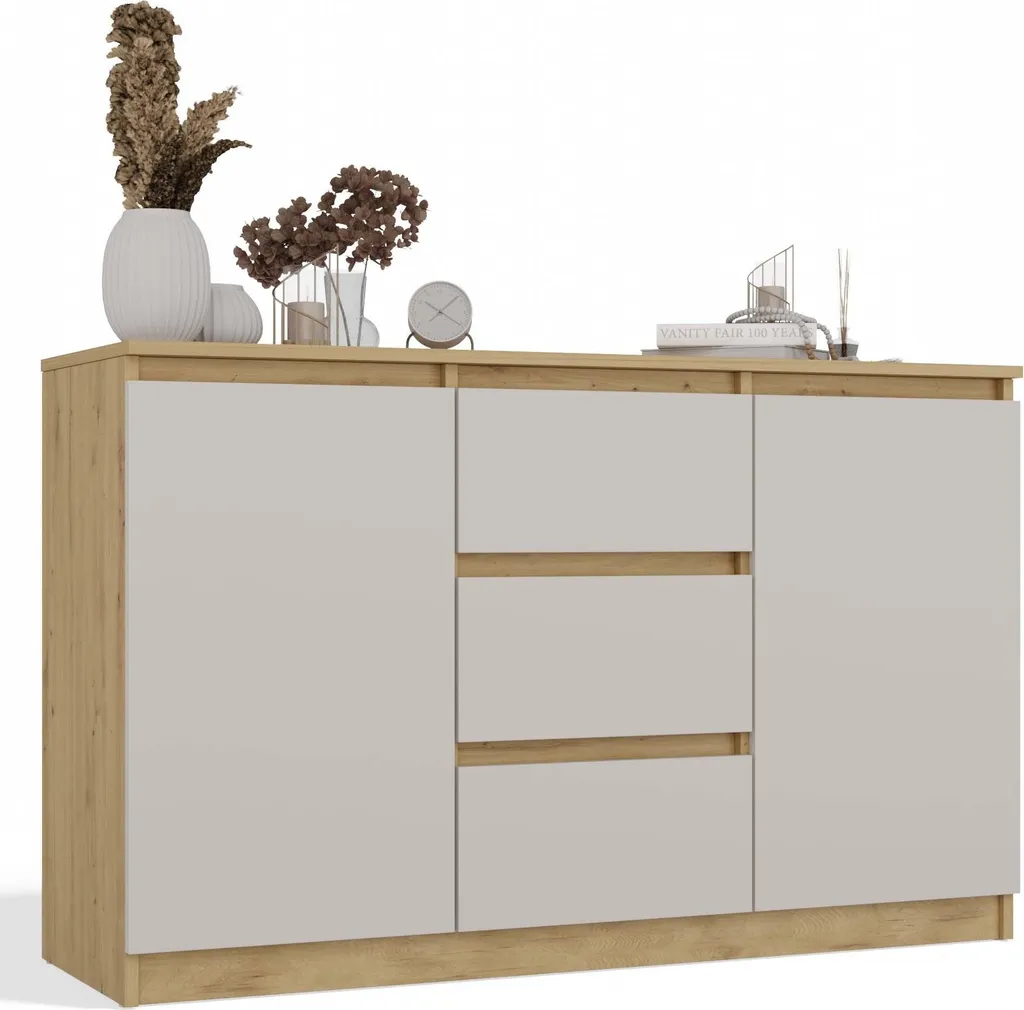 Commode ELBE : solution de rangement large en chêne pour maison ordonnée