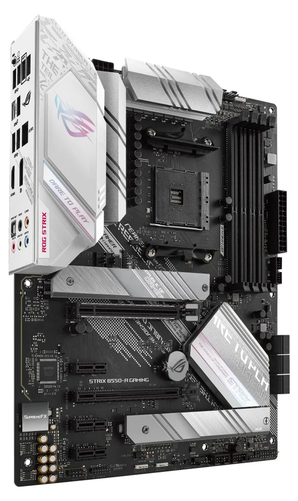 Carte mère Gamer ASUS ROG STRIX B550-A GAMING pour Setup Gaming Blanc