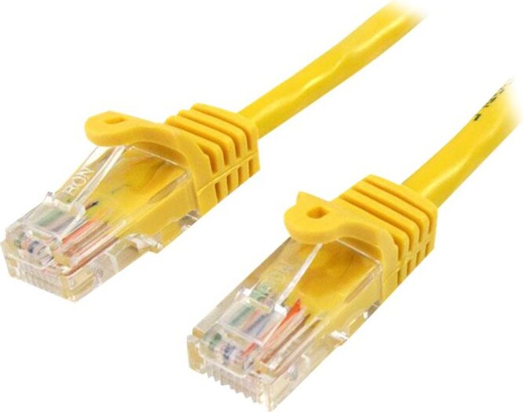 StarTech.com 1m Cat5e RJ45 UTP Netzwerkkabel Snagless - Cat 5e Patchkabel - Gelb
