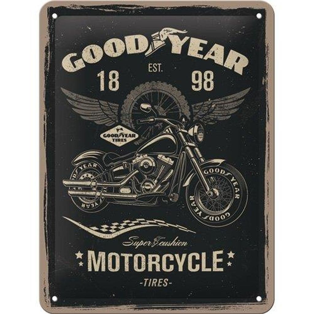 Nostalgic-Art - Plaque en métal 15x20 cm - GOOD YEAR - Image du produit 