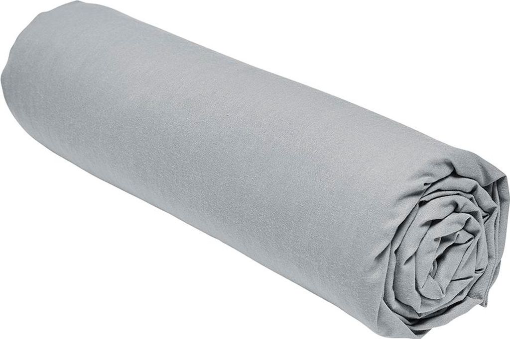 Spannbettlaken – 160 x 200+30 cm glatt – Stahl