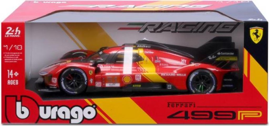 Samochód Bburago Ferrari Racing 499 LMH #51 1:18 Zdjęcie produktu 
