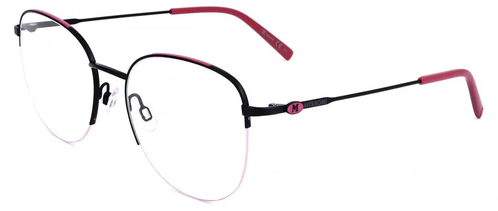 Lunettes M Missoni MMI 0085 Confortables et Légères en Noir Cerise