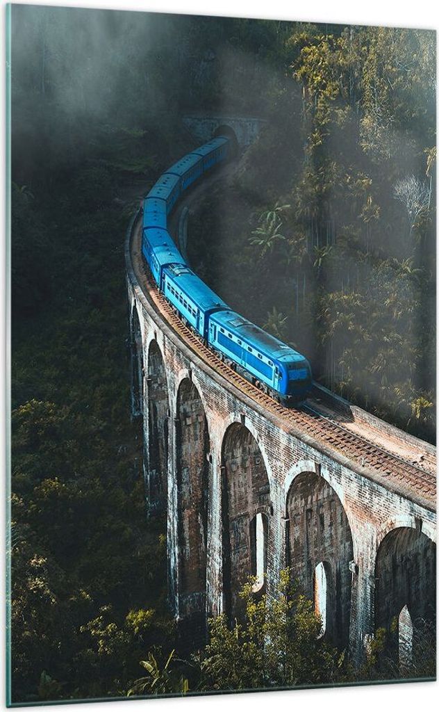 Bilder auf glas - Einteilig - Zug Hogwarts Express - 70x100cm - Glasbilder - Wandbilder - Bilder - zum Aufhängen bereit - Wanddekoration aus Glas ...