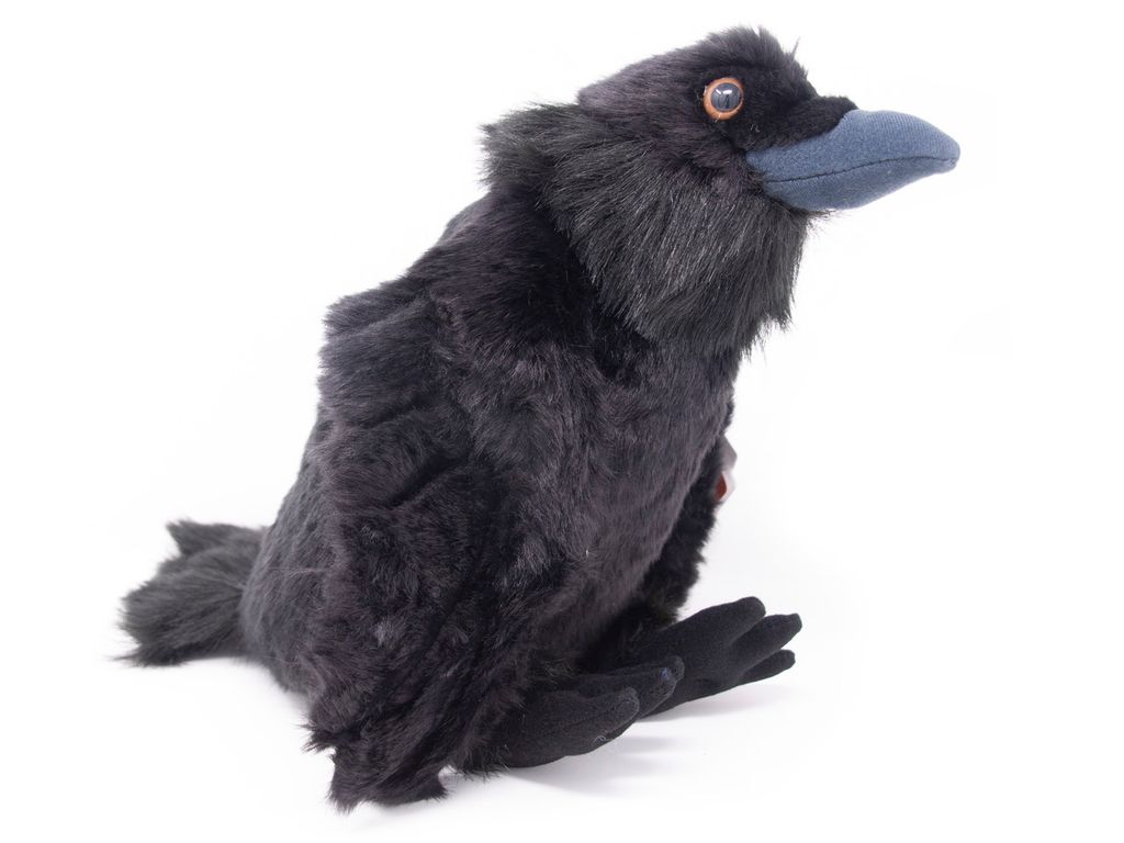 Wild Republic Kuscheltier Rabe schwarz 30 cm Plüschrabe Produktbild 