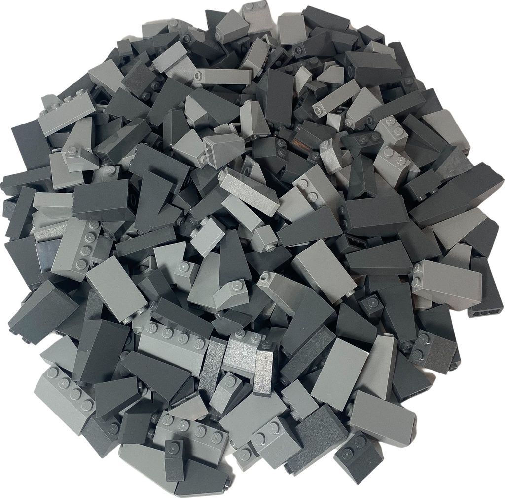LEGO® MOC Mattoncini per tetti Grigio chiaro Grigio scuro Immagine del prodotto 