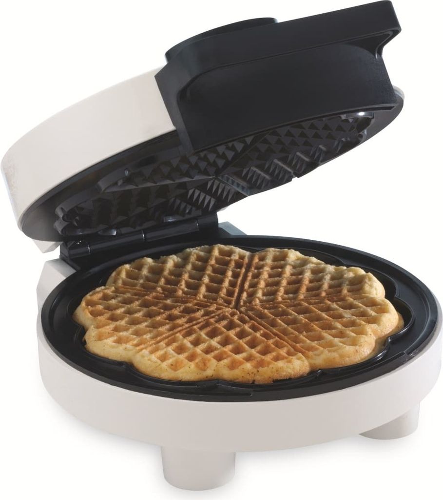 Trebs vafeļu panna sirds formā, 1000W, balta Immagine del prodotto 