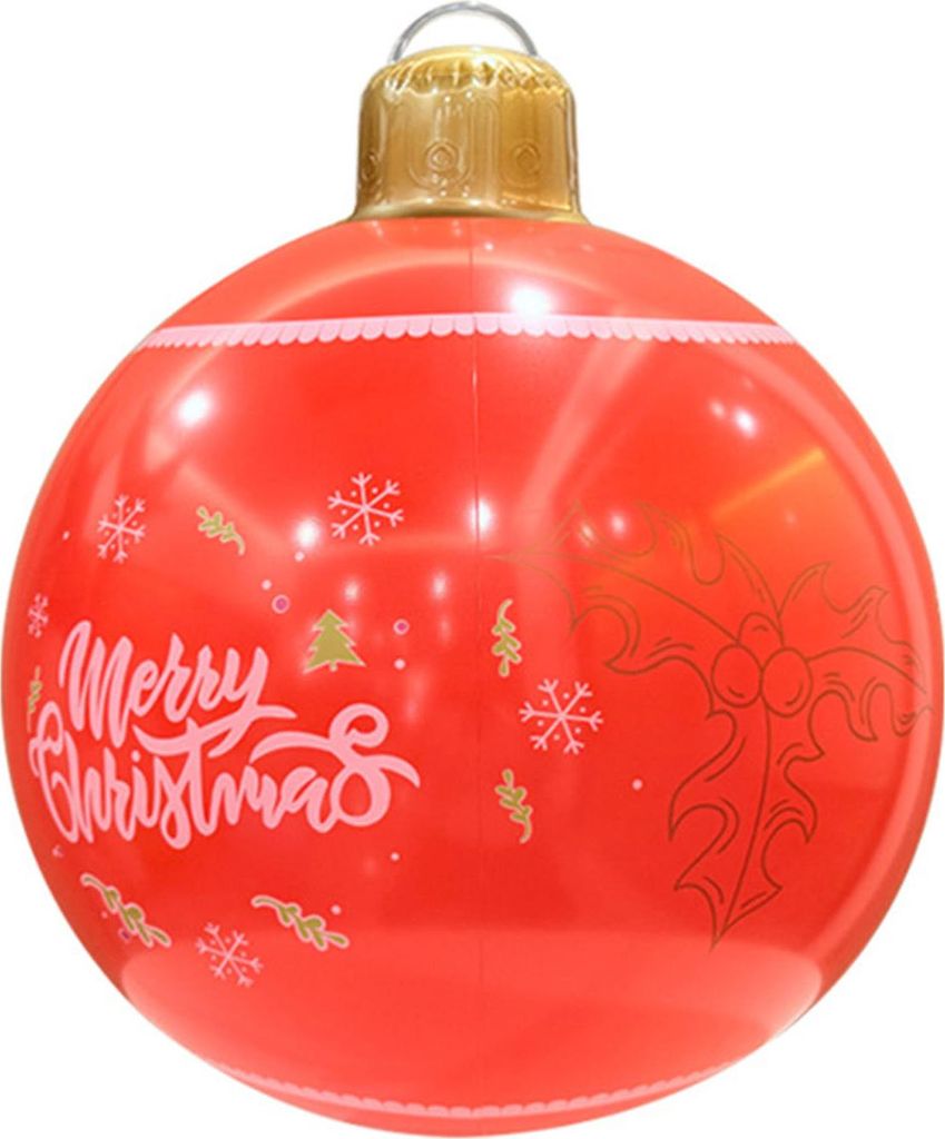 18,9 Zoll riesiger aufblasbarer Weihnachtsball für den Außenbereich, großer PVC-Ball für die Dekoration im Außenbereich, für den Garten, den ...
