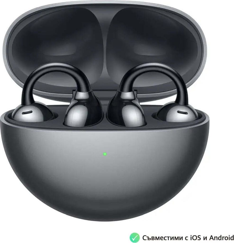 Cuffie Huawei FreeClip nere con doppio driver magnetico, Immagine del prodotto 