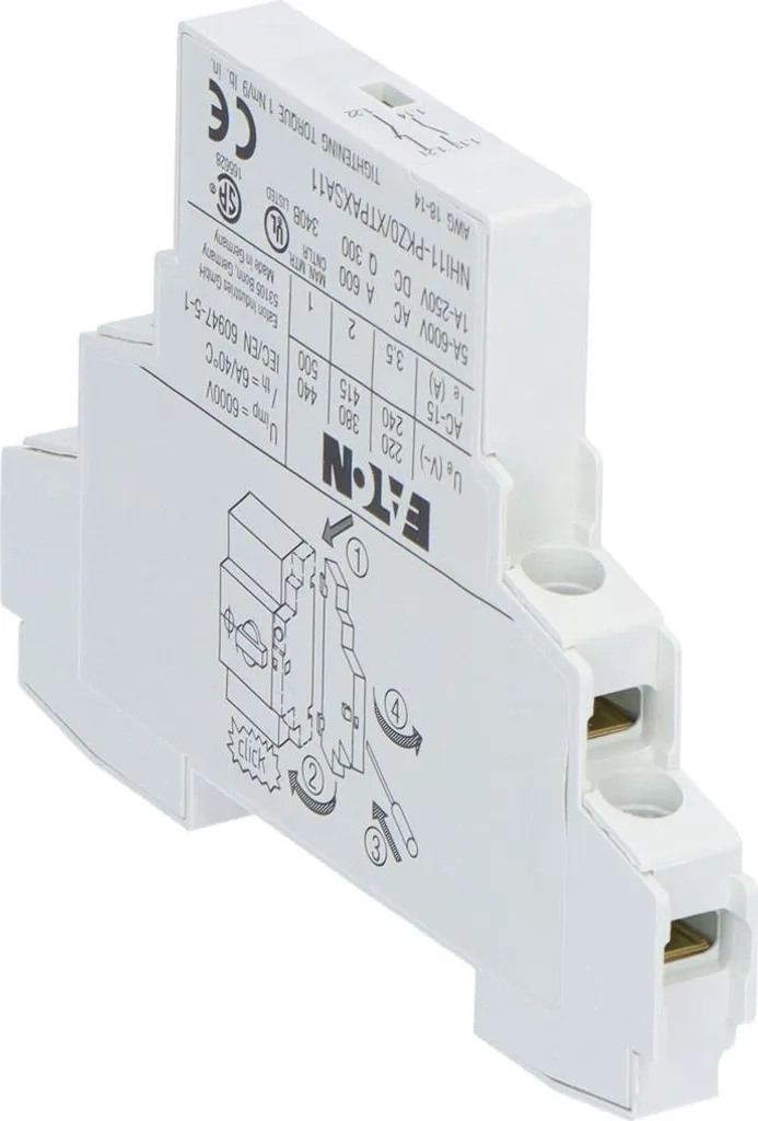 Contact auxiliaire NHI11-PKZ0 1NO+1NC montage latéral pour protection