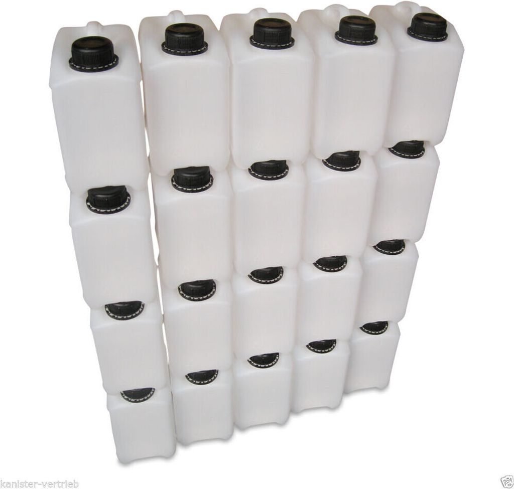 20 x 2,5 Liter Wasserkanister Kunststoffkanister Produktbild 