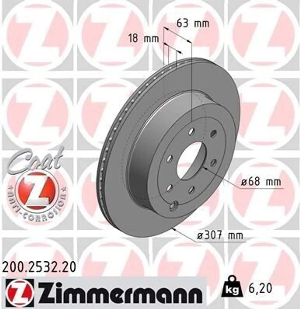 Disque de Frein Ventilé Zimmermann pour Pathfinder III R51 Gamme Pro