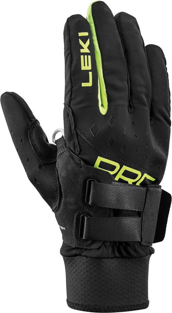 Leki PRC Shark Black/Neonyellow 8,5 SkI Handschuhe
