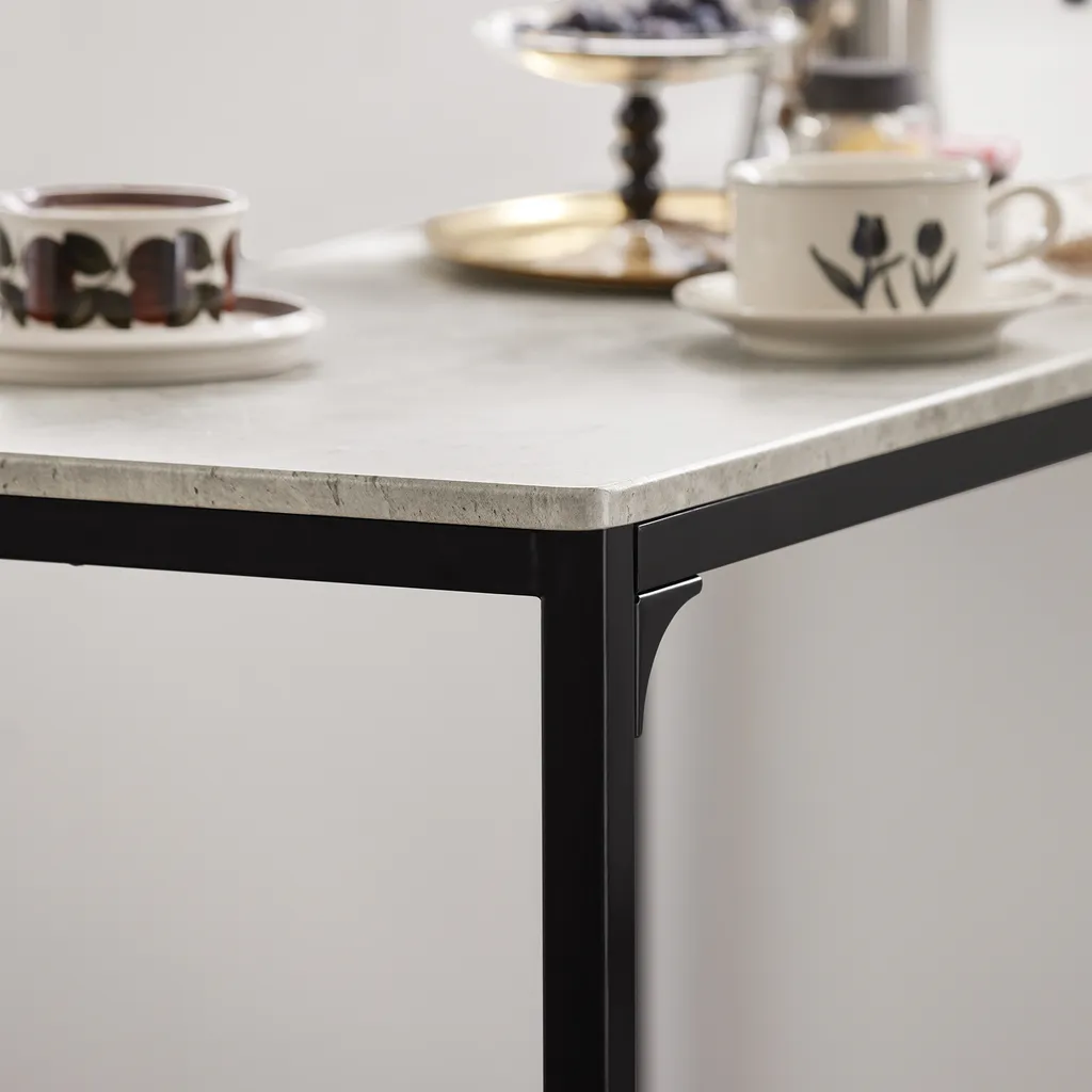 Petit Ensemble Bistrot SoBuy OGT03-HG Table et Chaises Gain de Place - 8