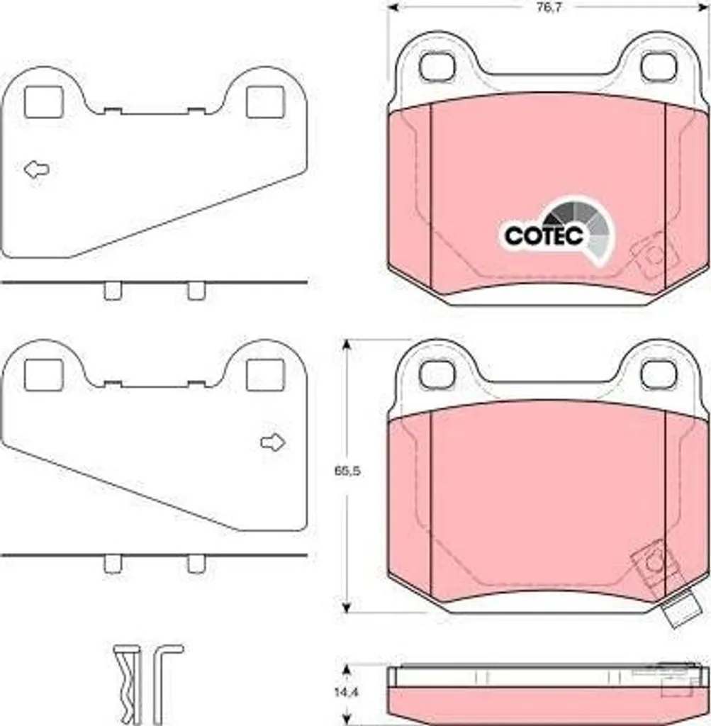 Plaquettes de frein TRW GDB3350 pour Lancer et 350 Z - OE 44060CD026