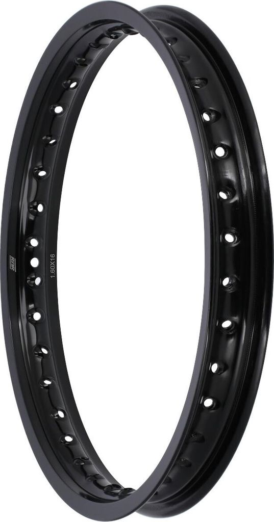 Felge 1,6 x 16" Alufelge Schwarz eloxiert - für Simson S50, Produktbild 