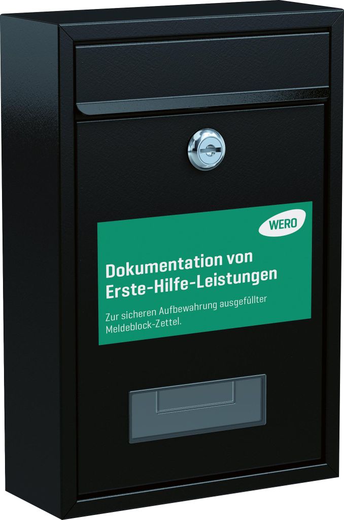 Briefkasten für Meldeblock-Zettel