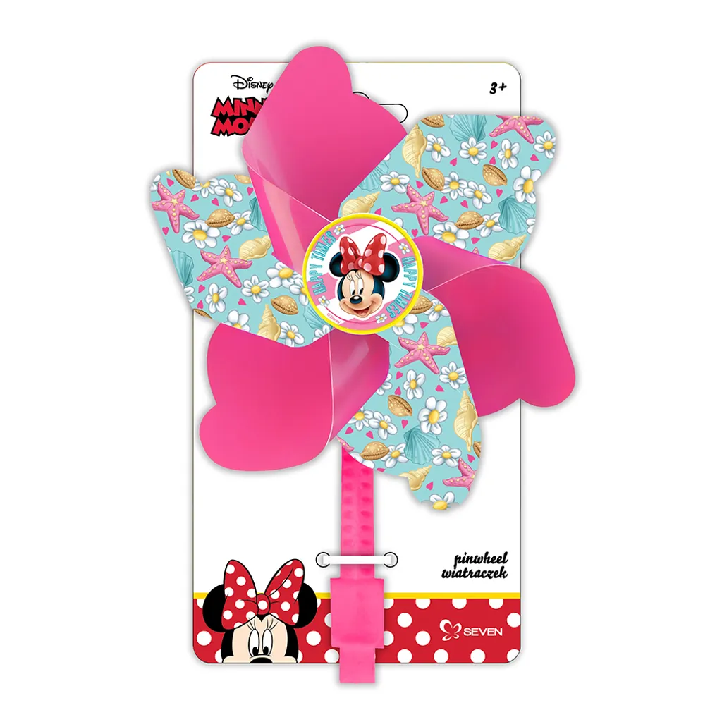 Moulin à Vent Enfant Minnie Mouse Rose 17 cm - Décoration Jardin Disney