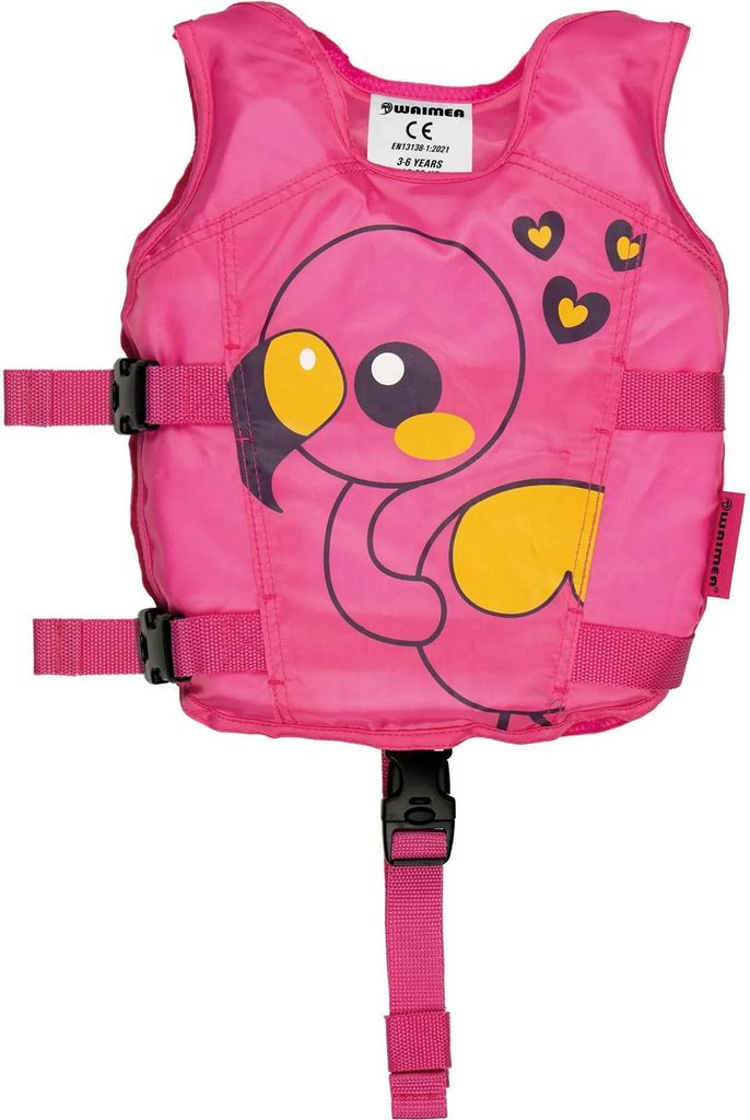 Waimea Waimea Schwimmjacke Tier - 3-6 Jahre - 18-30 kg - Pink/Orange/Schwarz